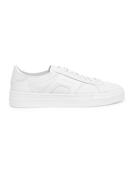 Sneakers DBS in pelle bianco Santoni | MBGT21967PNNTSIWI48