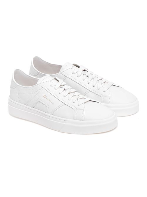 Sneakers DBS in pelle bianco Santoni | MBGT21967PNNTSIWI48