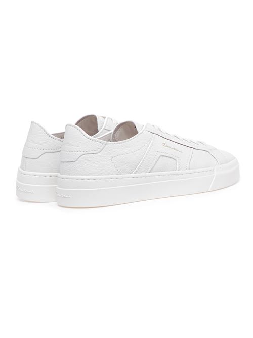 Sneakers DBS in pelle bianco Santoni | MBGT21967PNNTSIWI48