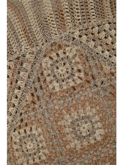 Mini abito in maglia crochet e lurex TWINSET | 241TT331211645