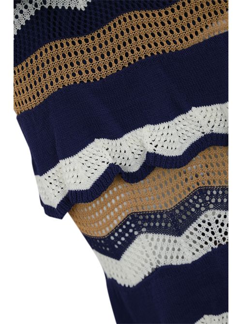 Abito in maglia crochet AMOSA | A25SSABM10UV