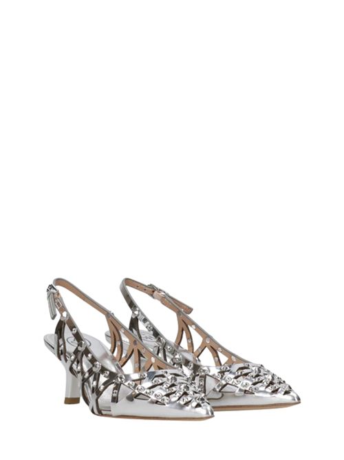 Sandalo Bizarre in pelle silver Ash | S25-BIZZARRE05