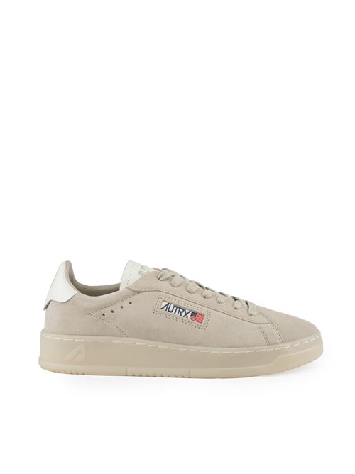 Sneakers Dallas Low in suede Marshmallow e Papyrus AUTRY | ADLMUE10