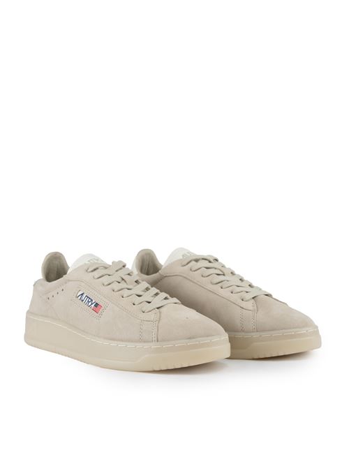 Sneakers Dallas Low in suede Marshmallow e Papyrus AUTRY | ADLMUE10