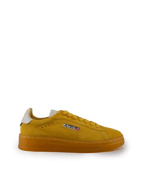 Sneakers Dallas Low in suede Marshmallow e Yellow AUTRY | ADLWUE08