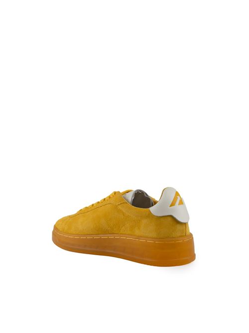 Sneakers Dallas Low in suede Marshmallow e Yellow AUTRY | ADLWUE08