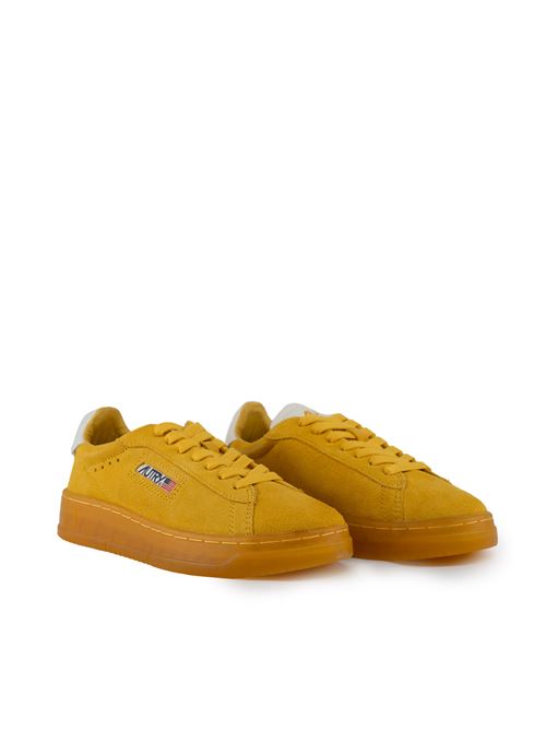 Sneakers Dallas Low in suede Marshmallow e Yellow AUTRY | ADLWUE08