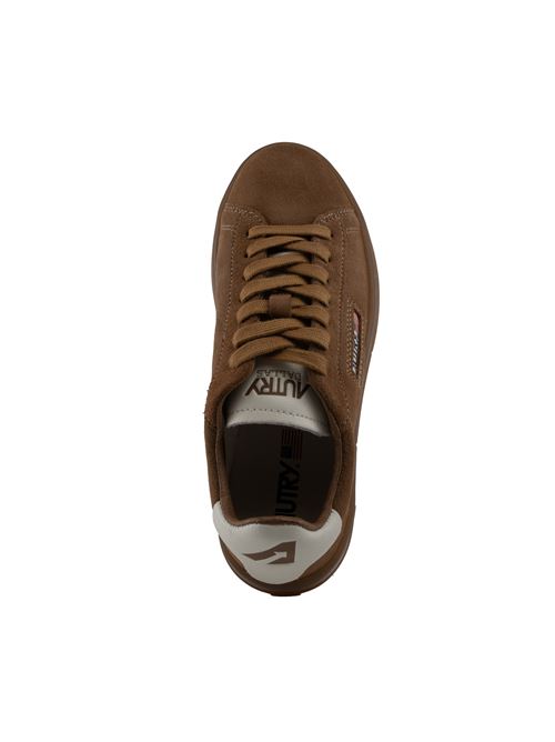 Sneakers Dallas Low in suede Marshmallow e Cigar AUTRY | ADLWUE11