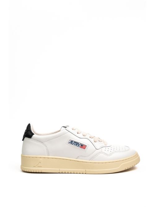 Sneakers Medalist Low in pelle Bianco/Nero AUTRY | AULMLL22