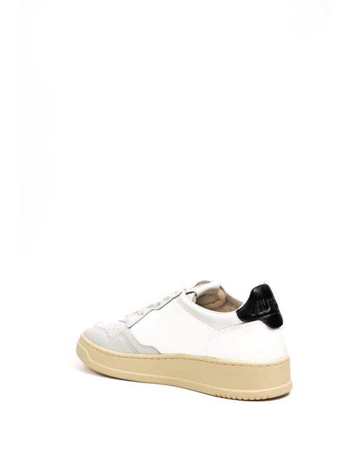 Sneakers Medalist Low in pelle Bianco/Nero AUTRY | AULMLL22