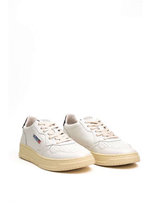 Sneakers Medalist Low in pelle Bianco/Nero AUTRY | AULMLL22