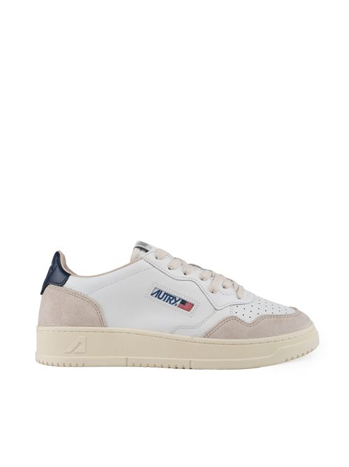 Sneakers Autry Medalist Low in pelle e suede Bianco/Blu AUTRY | AULMLS28