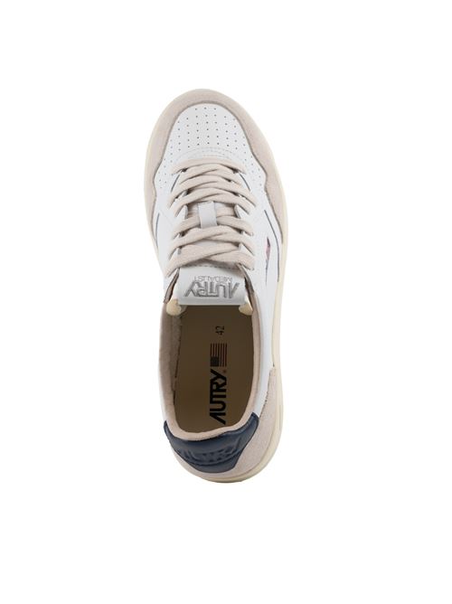 Sneakers Autry Medalist Low in pelle e suede Bianco/Blu AUTRY | AULMLS28