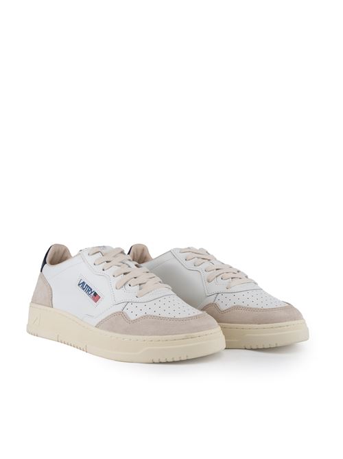 Sneakers Autry Medalist Low in pelle e suede Bianco/Blu AUTRY | AULMLS28