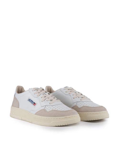 Sneakers Autry Medalist Low in pelle e suede Bianco AUTRY | AULMLS33