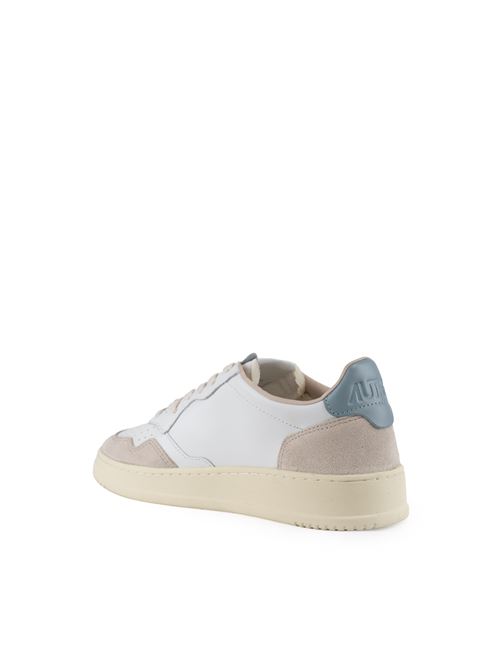 Sneakers Autry Medalist Low in pelle e suede Bianco/Carta da zucchero AUTRY | AULMLS79