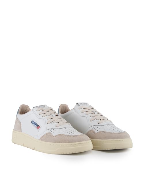 Sneakers Autry Medalist Low in pelle e suede Bianco/Carta da zucchero AUTRY | AULMLS79