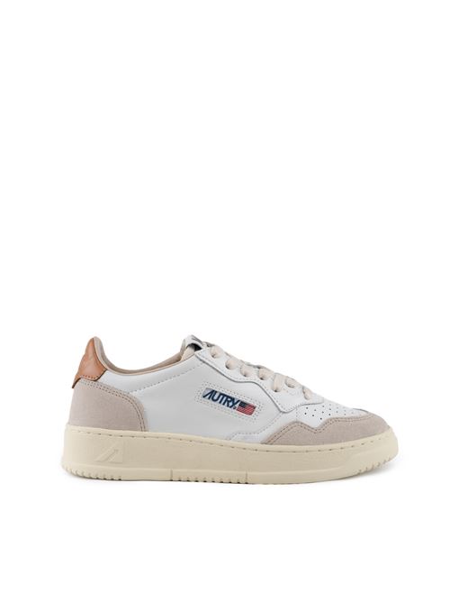 Sneakers Autry Medalist Low in pelle e suede Bianco/Marrone AUTRY | AULWLS76