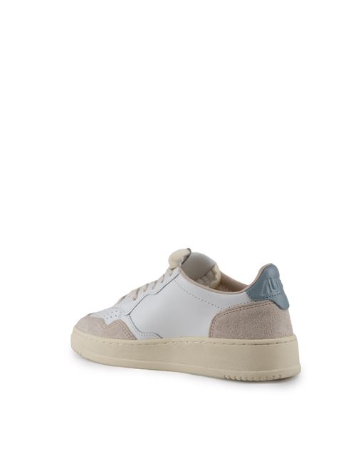 Sneakers Autry Medalist Low in pelle e suede Bianco/Carta da zucchero AUTRY | AULWLS79