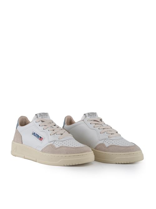 Sneakers Autry Medalist Low in pelle e suede Bianco/Carta da zucchero AUTRY | AULWLS79