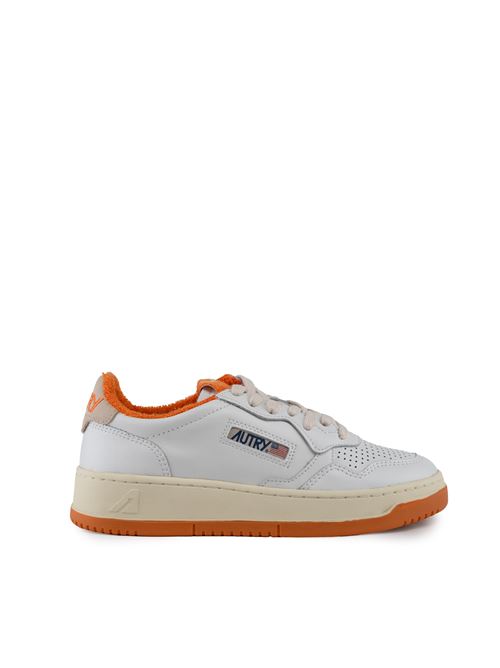 Sneakers Autry Medalist Low in pelle Bianco e Amberglow AUTRY | AULWVS02