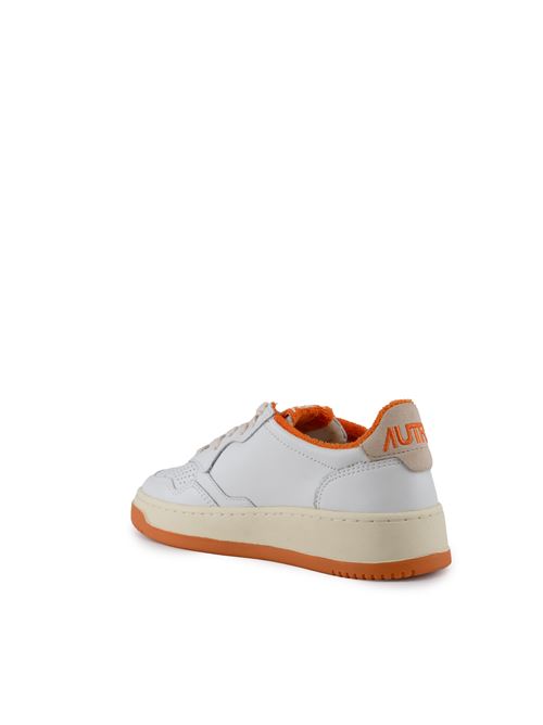 Sneakers Autry Medalist Low in pelle Bianco e Amberglow AUTRY | AULWVS02