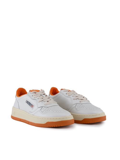 Sneakers Autry Medalist Low in pelle Bianco e Amberglow AUTRY | AULWVS02