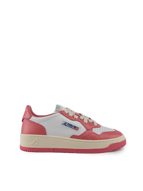 Sneakers Autry Medalist Low in pelle bicolor White/Tearose AUTRY | AULWWB55