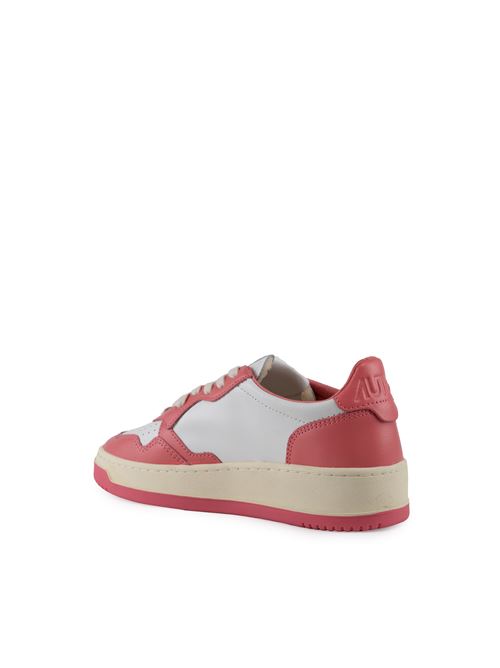 Sneakers Autry Medalist Low in pelle bicolor White/Tearose AUTRY | AULWWB55