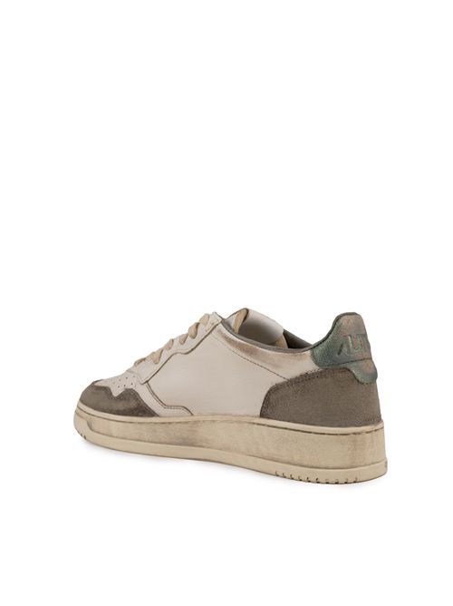 Sneakers Medalist Low Super vintage in pelle e suede Sand e Cypres AUTRY | AVLMLS08