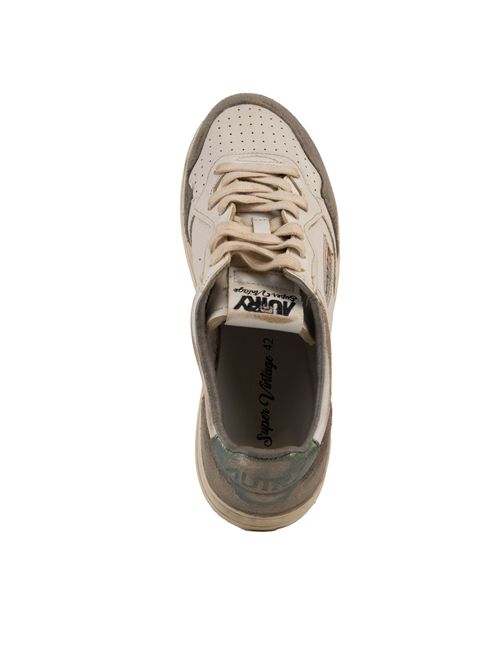 Sneakers Medalist Low Super vintage in pelle e suede Sand e Cypres AUTRY | AVLMLS08