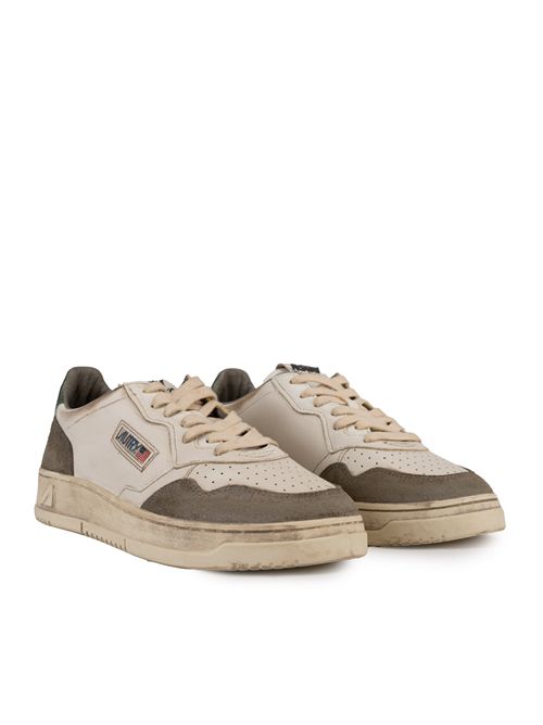 Sneakers Medalist Low Super vintage in pelle e suede Sand e Cypres AUTRY | AVLMLS08