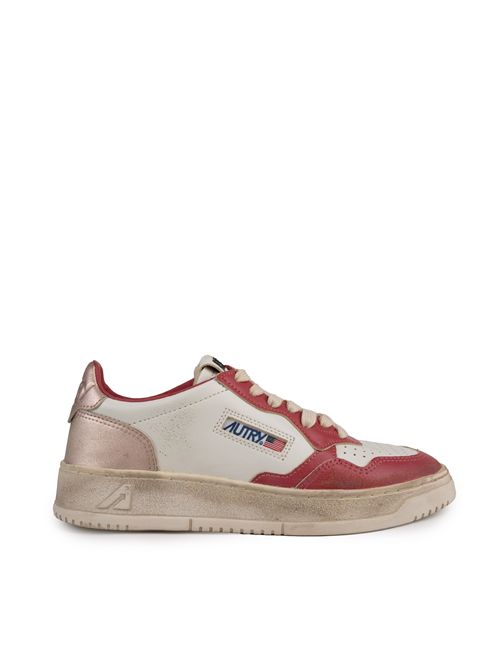 Sneakers Autry Medalist Low Super vintage in pelle Rose e Rame AUTRY | AVLWSV49