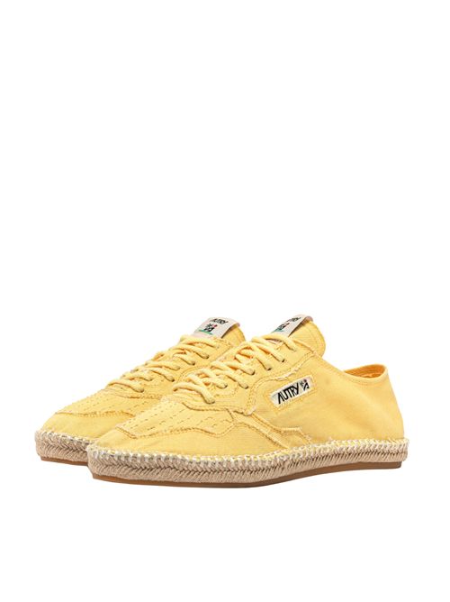 Espadrillas Sandy in canvas Yellow AUTRY | ESLWCV03