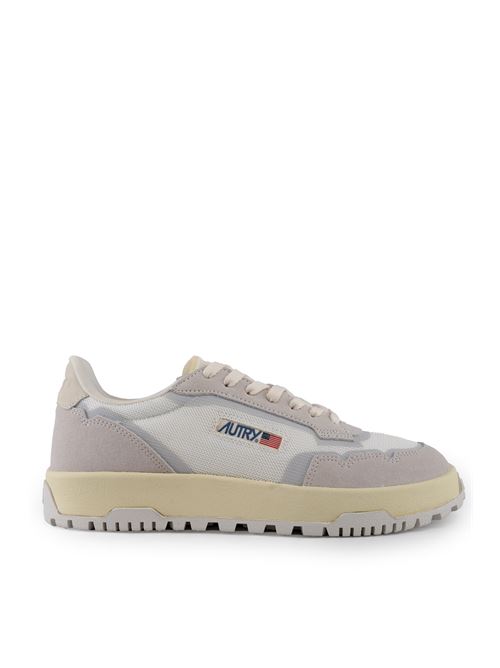 Sneakers Wildpace Low in mesh e suede Bianco e Marshmallow AUTRY | LDLMAK01