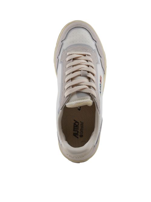 Sneakers Wildpace Low in mesh e suede Bianco e Marshmallow AUTRY | LDLMAK01