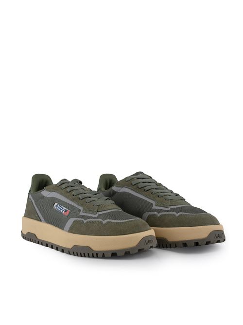 Sneakers Wildpace Low in mesh e suede Schio e Military AUTRY | LDLMAK02