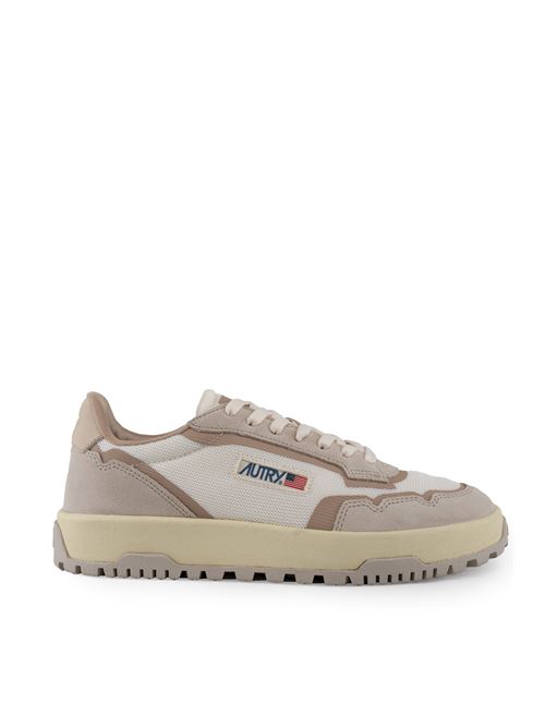 Sneakers Wildpace Low in mesh e suede Whisper white e Sand AUTRY | LDLMAK03