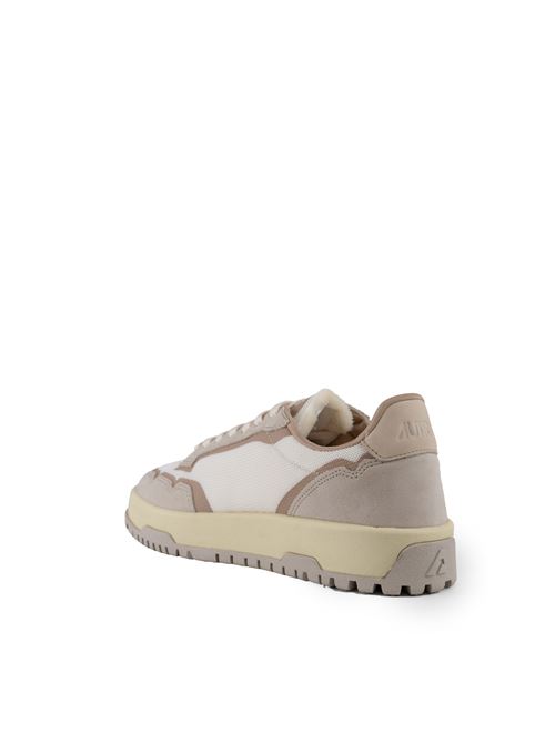 Sneakers Wildpace Low in mesh e suede Whisper white e Sand AUTRY | LDLMAK03