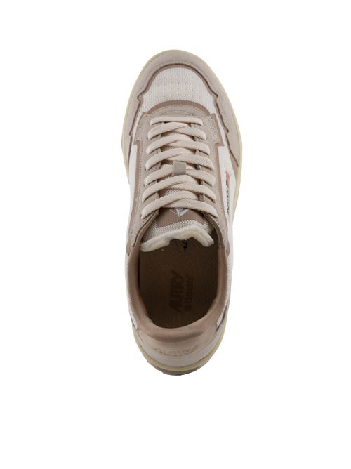 Sneakers Wildpace Low in mesh e suede Whisper white e Sand AUTRY | LDLMAK03