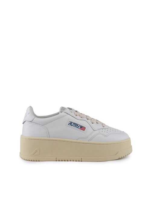 Sneakers Autry Medalist Platform in pelle Bianco AUTRY | PTLWLL15