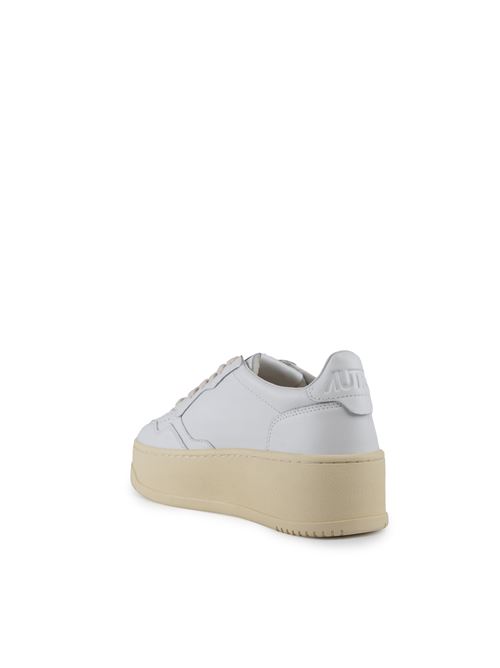 Sneakers Autry Medalist Platform in pelle Bianco AUTRY | PTLWLL15