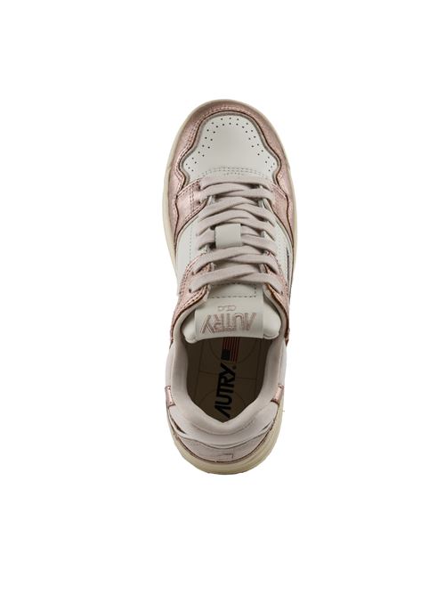 Sneakers Autry CLC in pelle metal White/Copper AUTRY | ROLWMB03