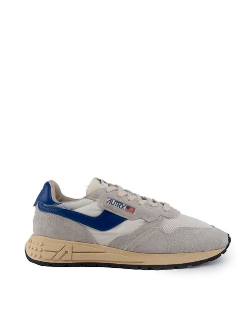 Sneakers Autry Reelwind Low in nylon e suede Bianco e limoges AUTRY | WWLMUT01