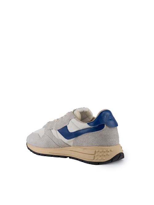 Sneakers Autry Reelwind Low in nylon e suede Bianco e limoges AUTRY | WWLMUT01