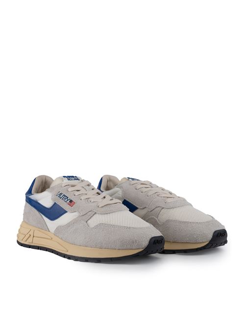 Sneakers Autry Reelwind Low in nylon e suede Bianco e limoges AUTRY | WWLMUT01