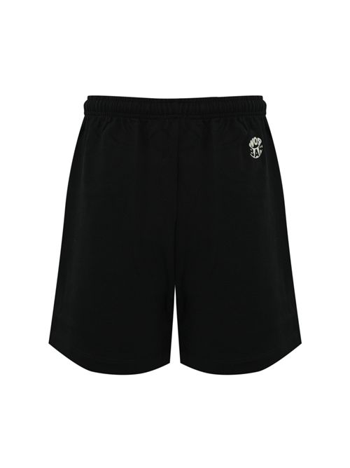Bermuda shorts logo in cotone Nero Barrow | S5BWUABE089110