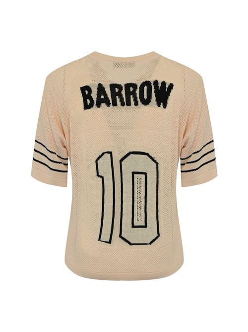 T-shirt rete in misto viscosa con ricami Barrow | S5BWUATH019BW029