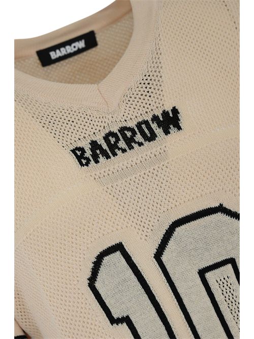 T-shirt rete in misto viscosa con ricami Barrow | S5BWUATH019BW029