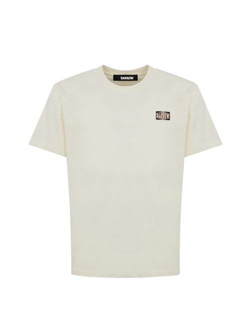 T-shirt in cotone con stampa Tennis Basket Ball Man Off White Barrow | S5BWUATH147002